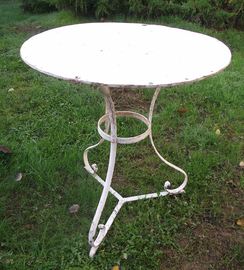 wonderful old french bistro table